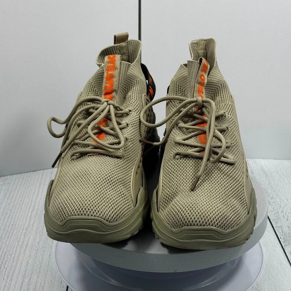 Fashion Nova Men Chunky Sneakers 11.5 Olive Mesh‎ Tactical Weight Securing